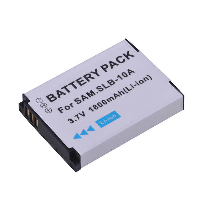 SLB-10A SLB10A 1800mAh Battery for Samsung EX2F HZ15W SL202 SL420 SL620 SL820 WB150F WB250F WB350F WB500 Camera