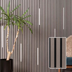 Panneau mural acoustique <span class=keywords><strong>anti</strong></span>-moisissure et résistant à l'<span class=keywords><strong>humidité</strong></span>, panneau acoustique en fibre de polyester, couleur beige, pour l'<span class=keywords><strong>intérieur</strong></span> des bibliothèques scolaires - Product Image 2