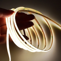 Bande lumineuse LED COB flexible 24V 5M pour éclairage paysager avec corps en cuivre, commande vocale, haute luminosité, Wi-Fi