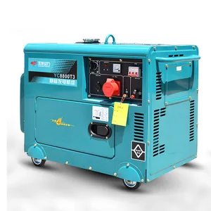 Yuchai Set Generator Diesel 20KVA, Tiga Fase 16KW 20KVA, Set Generator Laut Memulai Elektrik Unit Cukup Diam