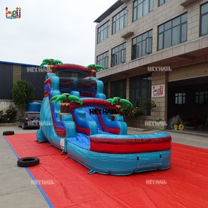 Tobogán Acuático Inflable Comercial Popular para Niños, Castillo Hinchable Grande y Económico con <span class=keywords><strong>Piscina</strong></span> <span class=keywords><strong>Desmontable</strong></span> - Product Image 2