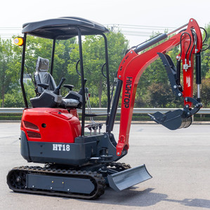 Precio barato pista de goma mini excavadora 1.8ton 2ton maquinaria de construcción máquina excavadora