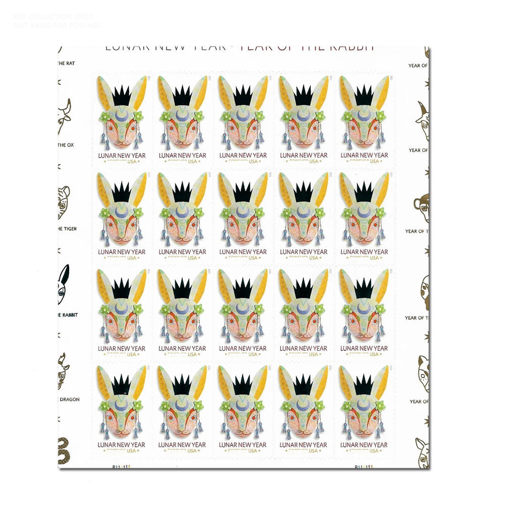 Blanc Y132 2023 Année du Lapin