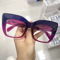 Montures de lunettes en acétate à bas prix, transparentes, vente chaude, montures de lunettes œil de chat, protection des yeux, lunettes optiques, livraison rapide
