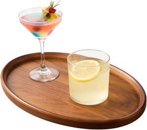 <span class=keywords><strong>Plateau</strong></span> <span class=keywords><strong>de</strong></span> service en bois - <span class=keywords><strong>Plateau</strong></span> ovale <span class=keywords><strong>de</strong></span> 40 cm, planche <span class=keywords><strong>de</strong></span> présentation rustique, accent rétro pour la maison, vaisselle décorative en bois pour charcuterie - Product Image 5