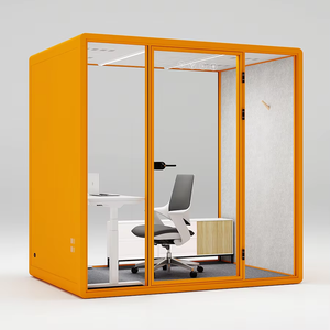 Cabina Telefónica Acústica Móvil para Oficina, Sala de Oficina Removible con Muebles - Product Image 6