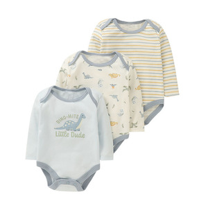 Mameluco de Manga Larga para Bebé, con Estampados Lindos, Transpirable, de Algodón, con Cierre de Broches, Ropa para Recién <span class=keywords><strong>Nacidos</strong></span> de 0 a 9 Meses, Mameluco Personalizado para Bebé - Product Image 3
