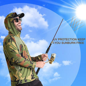 Custom UPF 50+ Quick Dry Breathable Uv Shirt Mens Fishing Fish Wear Camo <b>Hoodie</b> Lightweight - Product Image 2