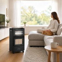 Chauffage infrarouge gaz et électrique certifié CE, pliable 2 en 1, 3 brûleurs, allumage piézoélectrique, pour chambre à coucher, économie d'énergie