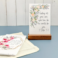 Cartes d'affirmation de prière imprimées sur mesure, cadeaux chrétiens avec versets bibliques, mini carte d'inspiration