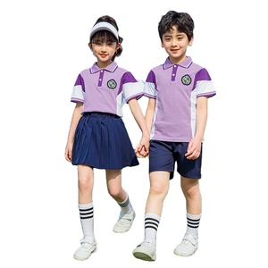 Moda Kindergarten Uniforme Diseño Fábrica <span class=keywords><strong>de</strong></span> suministro OEM Personalizado Niños Hermosos uniformes <span class=keywords><strong>escolares</strong></span> - Product Image 1