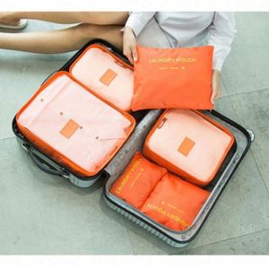 Juego de Bolsas de Almacenamiento Multifuncionales Grandes para Viajes al Aire Libre, 6 Piezas, Organizador de Ropa y Zapatos, Cubos de Embalaje, Juego de Maletas - Product Image 4