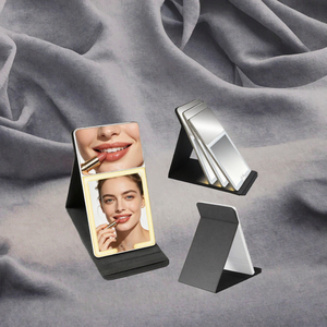 Miroir de maquillage pliable personnalisé, miroir grossissant éclairé, miroir de beauté de bureau personnalisé - Product Image 2