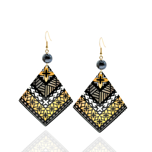 Pendientes Boho de Playa Joyería de Moda Hawaiana Polinesia Pendientes Tribales de Acrílico y Acetato para Mujeres y Niñas Regalos - Product Image 5