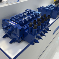 Vanne hydraulique multi-directionnelle TRM20E à détection de charge et partage de débit pour excavatrice, vanne sectionnelle hydraulique 180L/min
