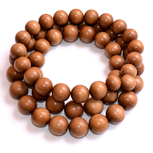 Pulsera Mala de Sándalo Natural con Forma de Luna, Diseño Unisex Moderno, Regalo de Meditación de Rajasthan - Product Image 1