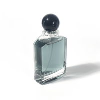 Vente en gros de flacons pulvérisateurs en verre pour huiles essentielles, design unique, forme originale, 100 ml, transparents, emballage de parfum de luxe