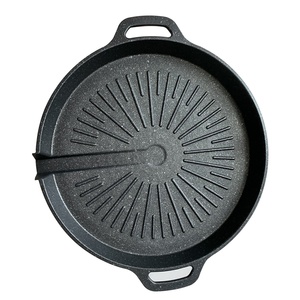 Buena sartén <span class=keywords><strong>de</strong></span> <span class=keywords><strong>aluminio</strong></span> para barbacoa coreana sin humo, placa <span class=keywords><strong>de</strong></span> plancha portátil antiadherente, sartén para acampar en interiores y exteriores para estufa <span class=keywords><strong>de</strong></span> gas butano - Product Image 3