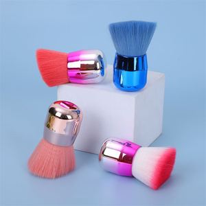 <span class=keywords><strong>Pinceau</strong></span> de maquillage en poils synthétiques pour poudre libre, blush et poudre à ongles, avec tête en forme de champignon - Product Image 2