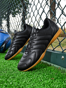 <span class=keywords><strong>Scarpe</strong></span> <span class=keywords><strong>da</strong></span> Futsal Nere e Bianche IC - Tacchetti <span class=keywords><strong>da</strong></span> <span class=keywords><strong>Calcio</strong></span> Traspiranti ad Asciugatura Rapida con Suola Piatta <span class=keywords><strong>per</strong></span> Allenamento Quotidiano OEM/ODM - Product Image 4
