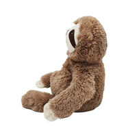 Paresseux en peluche personnalisable au micro-ondes avec coussin chauffant graines de lin haricots d'argile humides animaux pondérés paresseux en peluche