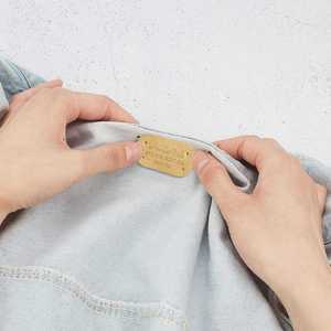 Nouvelles 100 <span class=keywords><strong>étiquette</strong></span>s en cuir PU pour vêtements, faites <span class=keywords><strong>à</strong></span> la <span class=keywords><strong>main</strong></span>, gaufrées, pour cadeaux, artisanat, <span class=keywords><strong>étiquette</strong></span>s de couture DIY, accessoires de vêtements, sacs, chaussures, logo - Product Image 2