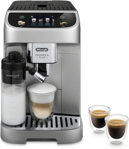 Máquina de Café <span class=keywords><strong>Magnifica</strong></span> Plus DL-10, 19 Bares, Pantalla Táctil de 7 Pulgadas, Más de 18 Recetas con un Solo Toque, Espumador de Leche Automático, Molinillo Integrado, para Hogar y Oficina - Product Image 1