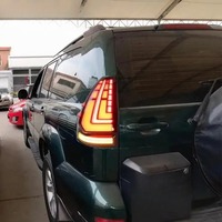 Feux arrière LED HETOP pour Toyota Prado 2003-2009, feux de jour (DRL), feux stop et clignotants, accessoires Plug and Play