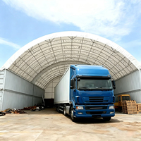 Abri dôme conteneur personnalisé à prix d'usine, auvent de stockage d'équipement d'entrepôt étanche en PVC avec structure en acier galvanisé