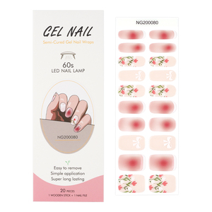 Gel Uv Vente à Chaud Autocollant Complet Longue Durée pour Ongles en Gel Déco pour la Décoration des Ongles Gel Semi-Durci Enveloppes pour Ongles - Product Image 3
