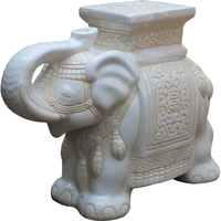 Table en céramique en forme d'éléphant, cadeau original pour la maison