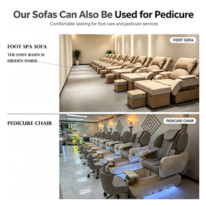 Multi-Function <b>Reclining</b> Stainless Steel Chair with Modern Design for Nail Salon Hotel Living Room Use - Product Image 5