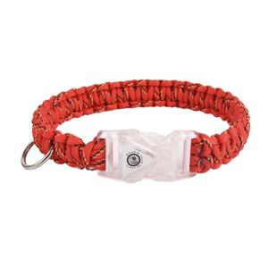 <span class=keywords><strong>Collar</strong></span> Luminoso Reflectante Antipérdida para Perros y Gatos, Tejido a Mano con Poliéster, Cómodo para la Noche, con Cierre de Hebilla para Todas las Estaciones - Product Image 5
