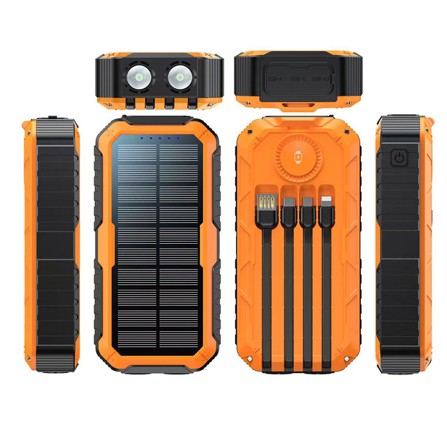 Certified Rechargeable Solar Power Bank Fast Wireless Charging Watch Micro USB Private Model PSE/FCC/CE for Cross-Border Use
