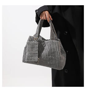 2024 bolsos de mano de pana para mujer, bolsos de mensajero integrados para el trabajo, almuerzo, viajes y compras, bolso de mano para mujer - Product Image 5