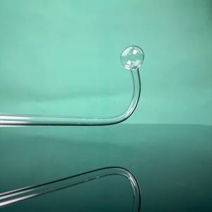 Tubo de Ensayo de Cuarzo Transparente en Forma de Bola de SiO2 99.99% Puro de Alta Calidad Personalizado, 150mm 200mm 100mm, Uso Industrial - Product Image 2