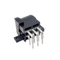 828801-2 929519-2 Connecteur automobile domestique, insert 6 broches, support de broches courbées pour extrémité de circuit, 12V 10A, pas de 5,0 mm, calibre 16-14, femelle