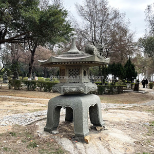 Statue en granit naturel de jardin de Type japonais, grandes lanternes en pierre, ornements de pagode <span class=keywords><strong>Yukimi</strong></span> - Product Image 2