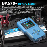 Herramienta de Diagnóstico Automotriz OEM/ODM 2 en 1, Analizador de Motor, Escáner OBD2, Prueba de Batería, Alta Precisión, Alta y Baja Temperatura BA670