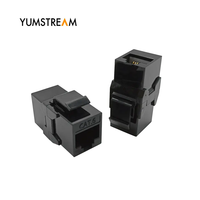 Adaptor untuk Keystone bahan Pc Utp wanita tipe Cat 6 8P8C Coupler Rj45 Cat6 Keystone Jack