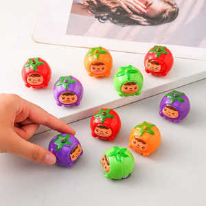 Coche de juguete de fricción con forma de tomate, 4x3,6x2,3 cm, de plástico, para niños de 2 a 4 años, unisex - Product Image 2