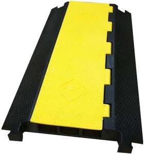 Rampe de protection de câbles en caoutchouc à 3 canaux 910*500*70mm, chemin de câbles en caoutchouc, protecteur de câbles en caoutchouc - Product Image 6