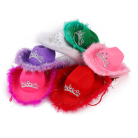 Sombrero de Vaquero Luminoso LED con Destellos Brillantes para Pascua, Halloween, Navidad, Año Nuevo - Uso Deportivo y de Viaje