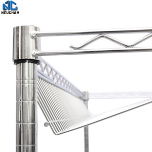 Carrello Organizzatore Elettronico Commerciale per Magazzino, Portata 250kg/ripiano, <span class=keywords><strong>con</strong></span> Ripiani Inclinati e Ruote per Trasporto e Stoccaggio - Product Image 5
