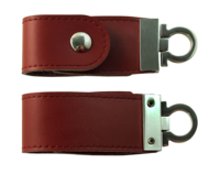Clé USB en cuir PU personnalisée, clé USB en gros avec étui en cuir, clé USB 2.0, 2 Go, 4 Go, 8 Go, 16 Go, 32 Go, 64 Go