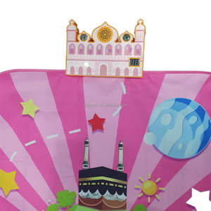 Tapis de prière musulman M10 ultra doux en peluche, imperméable, pliable, compact, idéal pour la salle de prière, la méditation, le bureau, l'aéroport, les voyages en voiture - Product Image 6