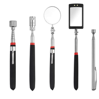 Kit d'inspection télescopique automobile: micro magnétique, miroir éclairé par LED, loupe