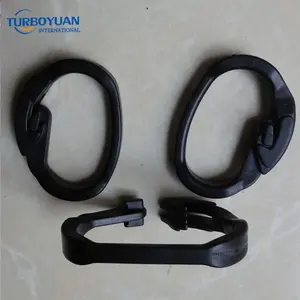 Nhựa Màu Đen Hình Bầu Dục Carabiners Cây Anh Đào Treo C Móc D Vòng Clip Cho Orchard Bao Gồm