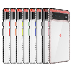 Transparente Clara Diáfana Hialina Funda De Celular Móvil Teléfono Para Google <span class=keywords><strong>Pixel</strong></span> 6 Con Botones Independientes - Product Image 5