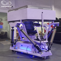 Elife — simulateur de mouvement 6dof, 3 écrans, machine de jeu de course vr, voiture de course, à vendre